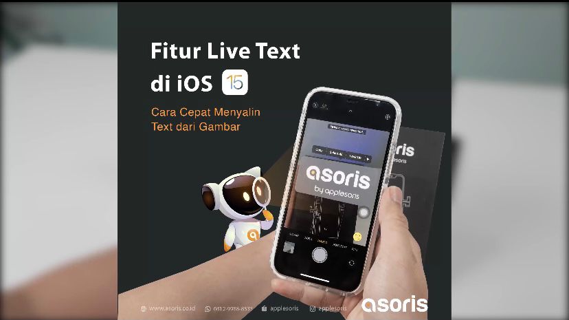 FITUR LIVE TEXT DI iOS 15 - Asoris By Applesoris